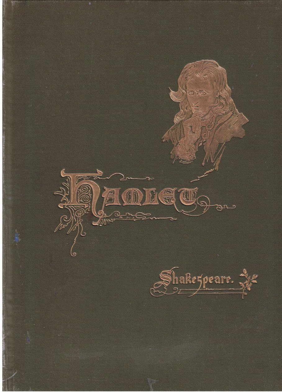 Vorderdeckelgestaltung, Illustration aus Hamlet von Harold Copping