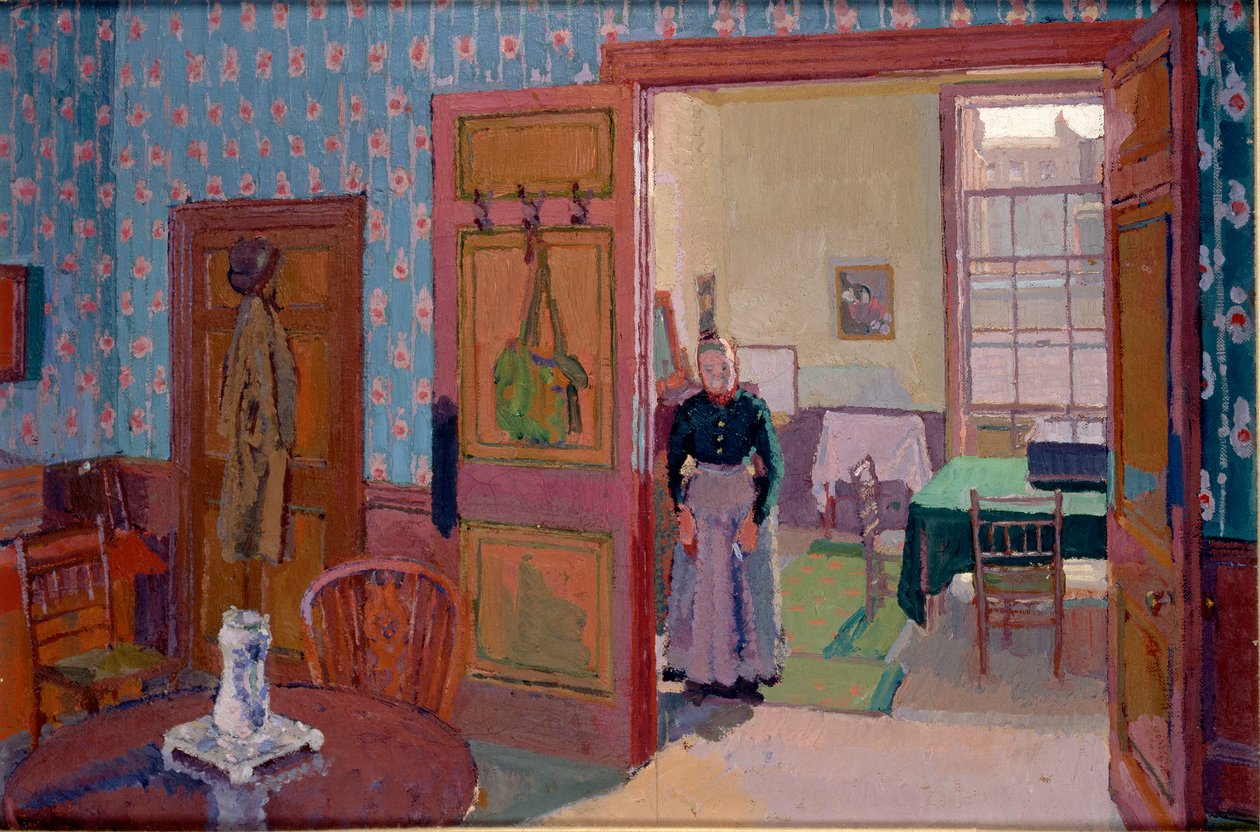 Innenraum mit Mrs. Mounter, 1916-1917 von Harold Gilman
