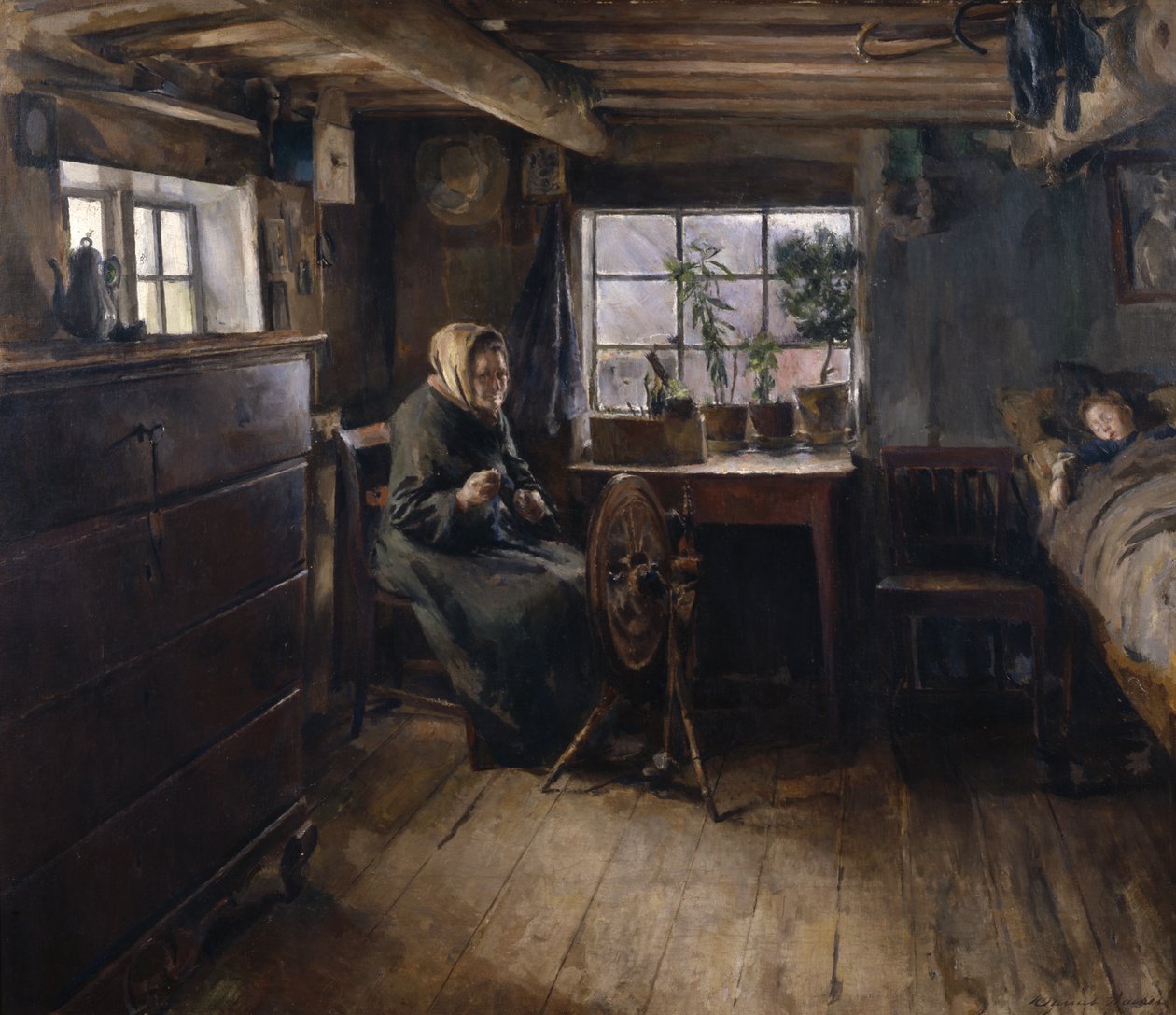 Bei der Großmutter von Harriet Backer