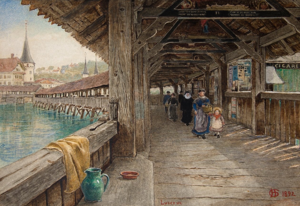 Die Kapellbrücke, Luzern von Harry Goodwin