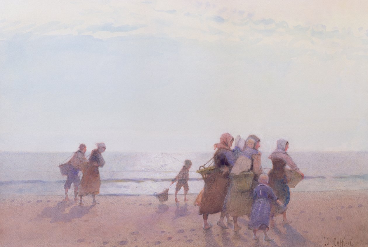 Muschelsammler von Hector Caffieri