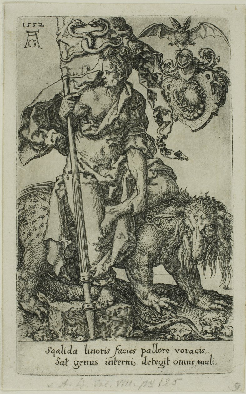 Neid, aus den Lastern von Heinrich Aldegrever