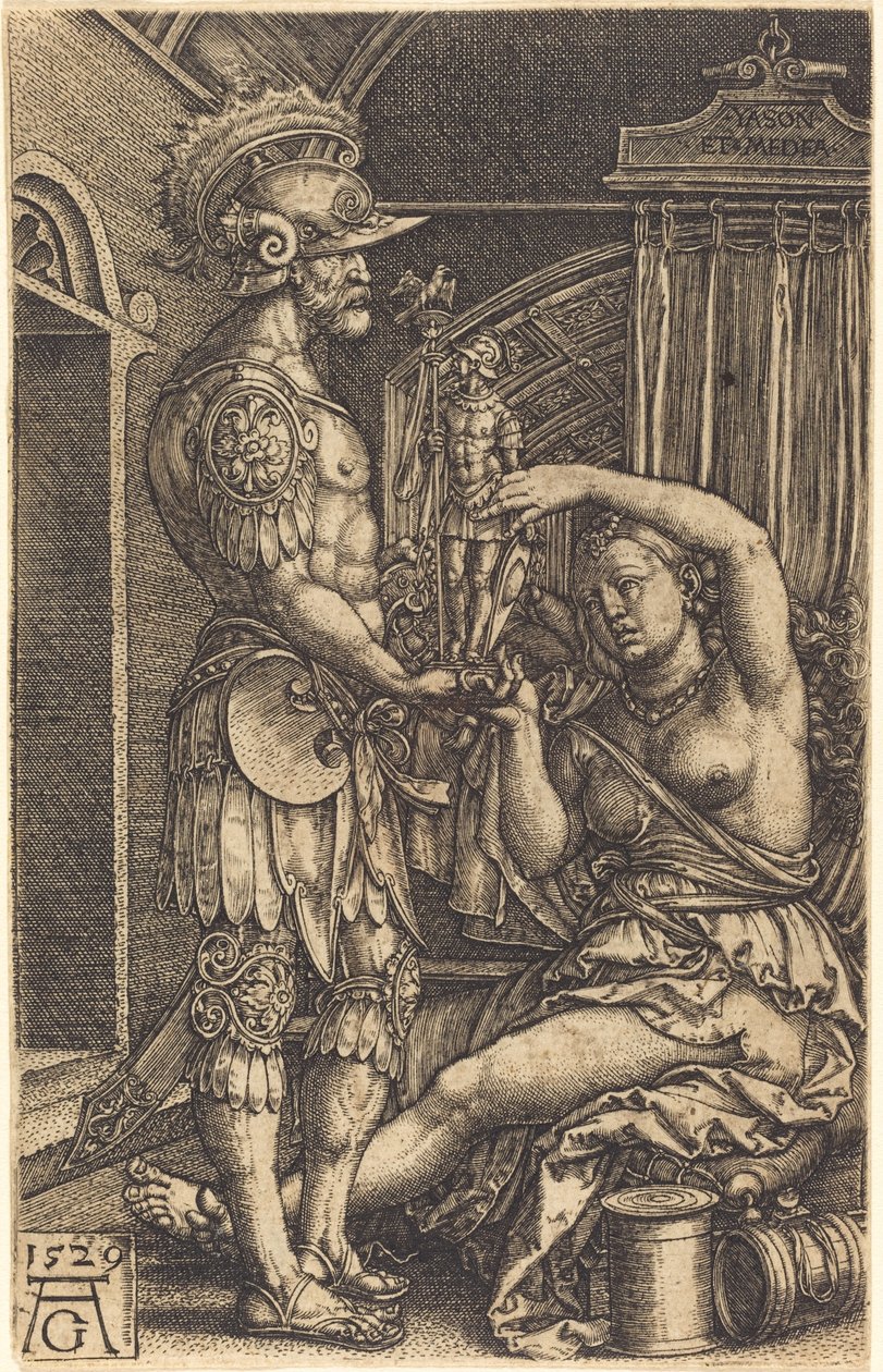 Jason und Medea, 1529 von Heinrich Aldegrever