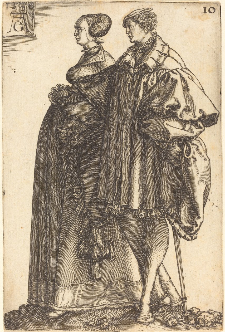 Große Hochzeitstänzer, 1538 von Heinrich Aldegrever