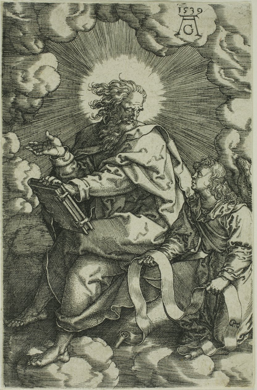 Matthäus, aus Die vier Evangelisten von Heinrich Aldegrever
