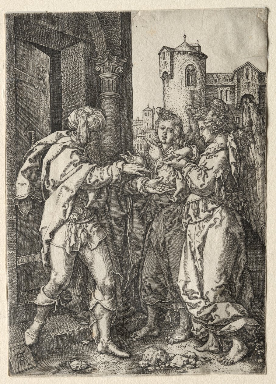 Die Geschichte von Lot, 1555 von Heinrich Aldegrever