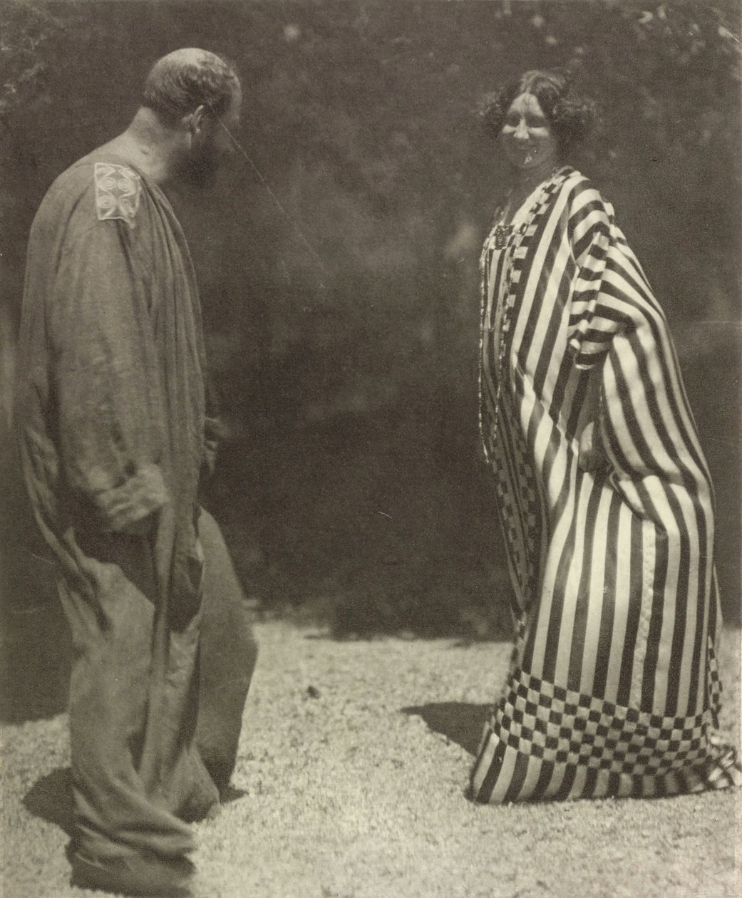 Gustav Klimt und Emilie Flöge, ca. 1909 von Heinrich Böhler