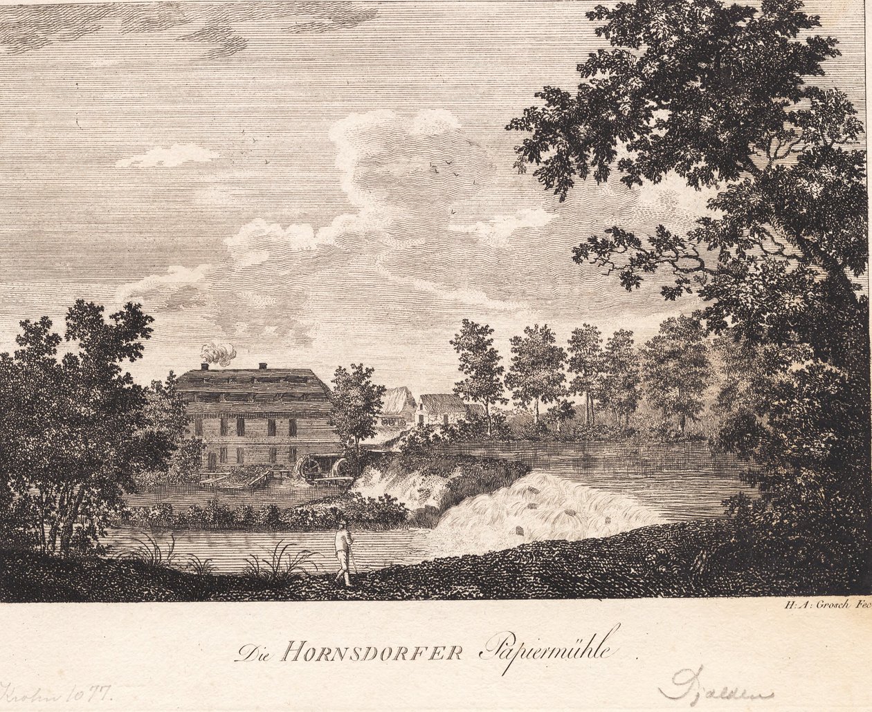 Die Hornsdorfer Papiermühle von Heinrich Grosch