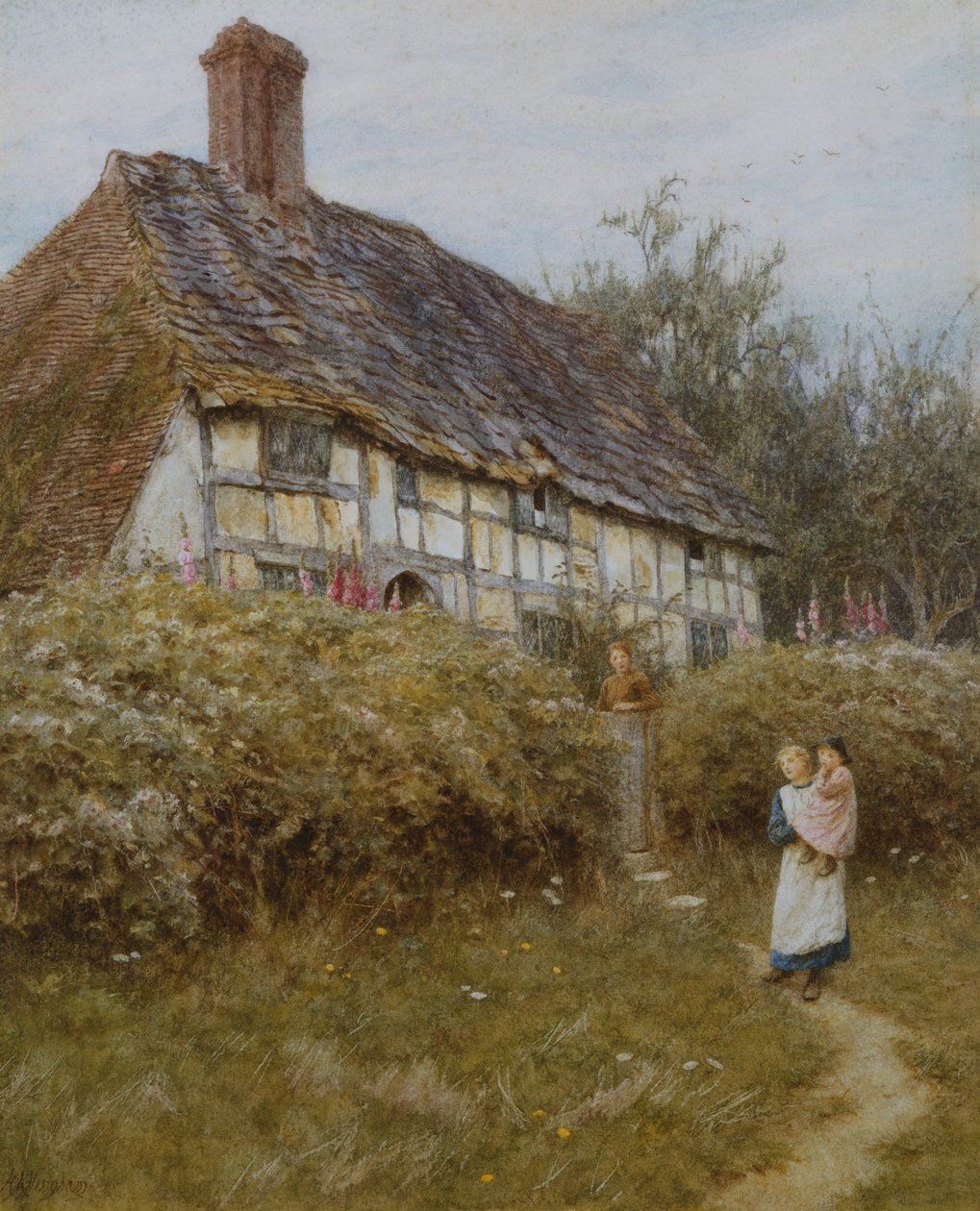 Das Priesterhaus, West Hoathly von Helen Allingham