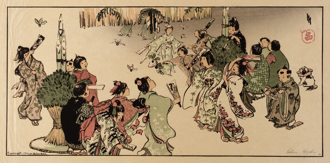 Neujahrstag in Tokio von Helen Hyde