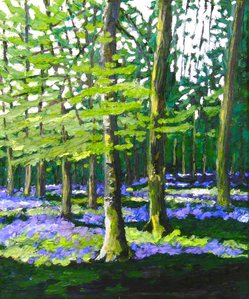 Blaue Glockenblumenwald von Helen White