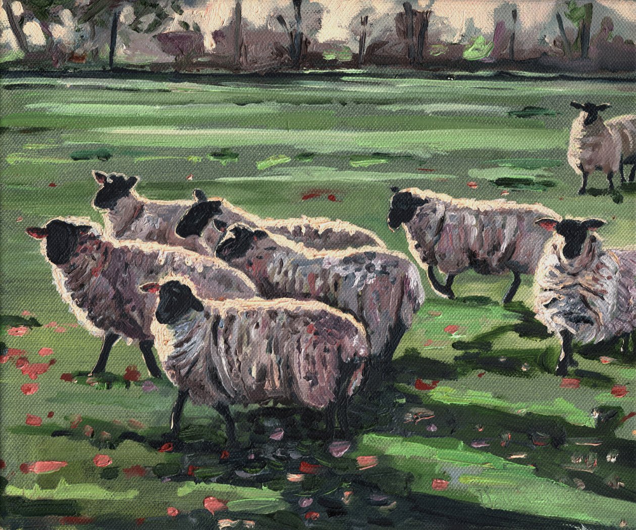 Neugierige Herde II, 2009 von Helen White