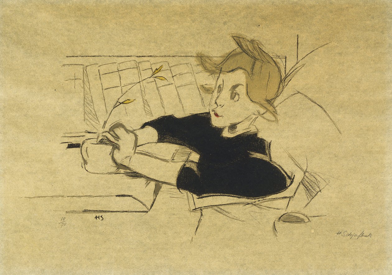 Die Genesende; Konvalescenten von Helene Schjerfbeck