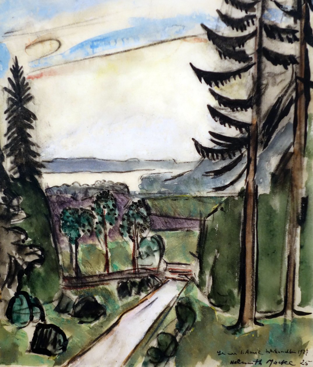 Waldweg von Helmuth Macke