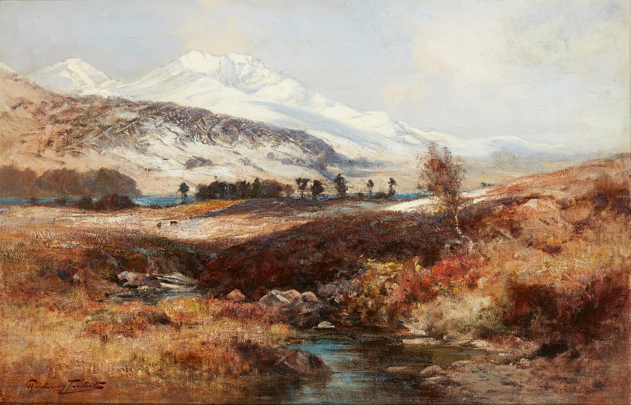 Verschneite Hochlandlandschaft von Henderson Tarbet