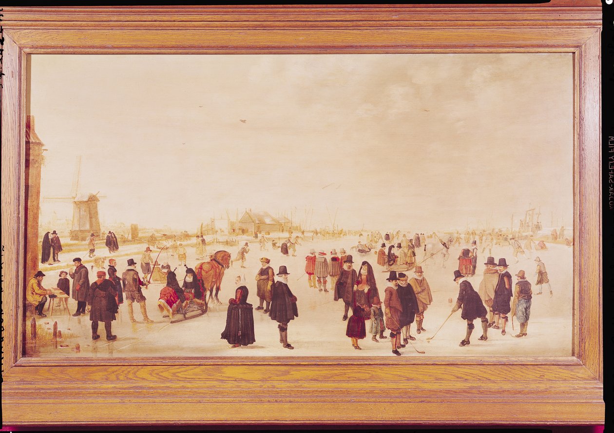 Unterhaltung auf dem Eis von Hendrick Avercamp