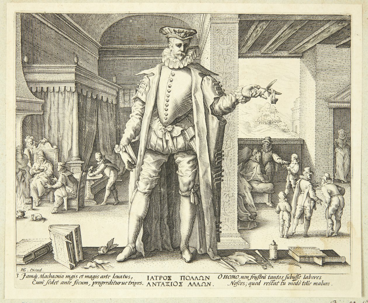 Der Arzt als Mensch von Hendrick Goltzius