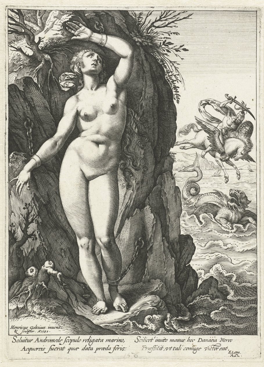 Perseus und Andromeda von Hendrick Goltzius