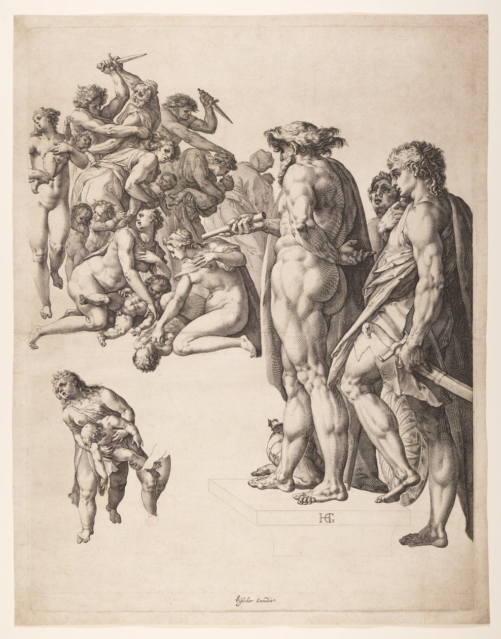 Das Massaker der Unschuldigen von Hendrick Goltzius
