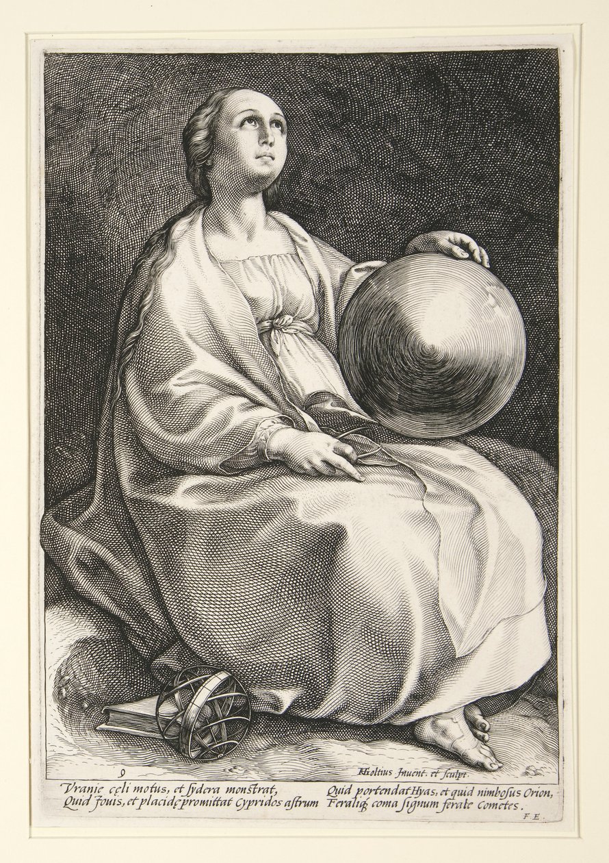 Die neun Musen von Hendrick Goltzius