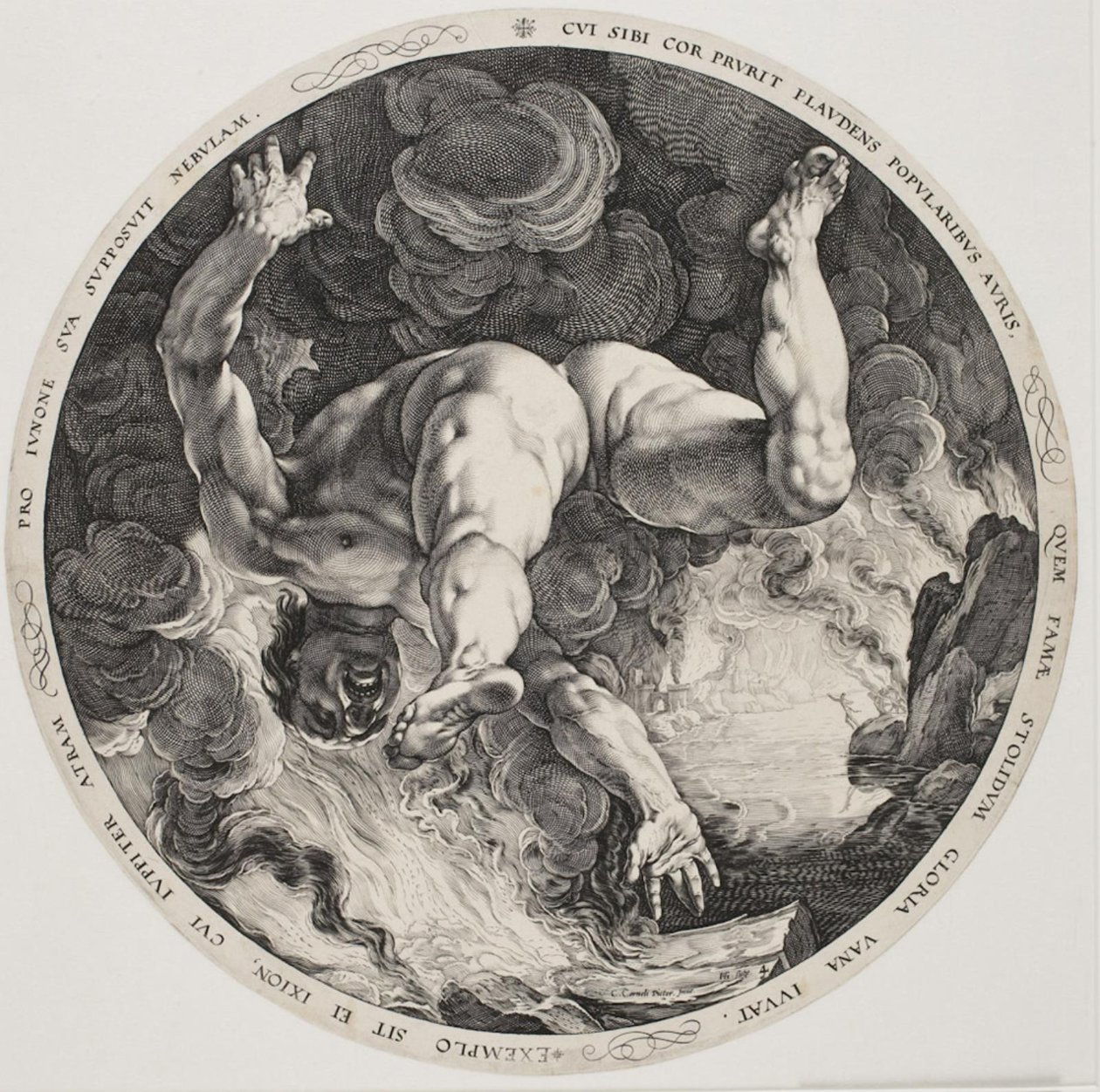 Die vier Schänder - Ixion von Hendrick Goltzius