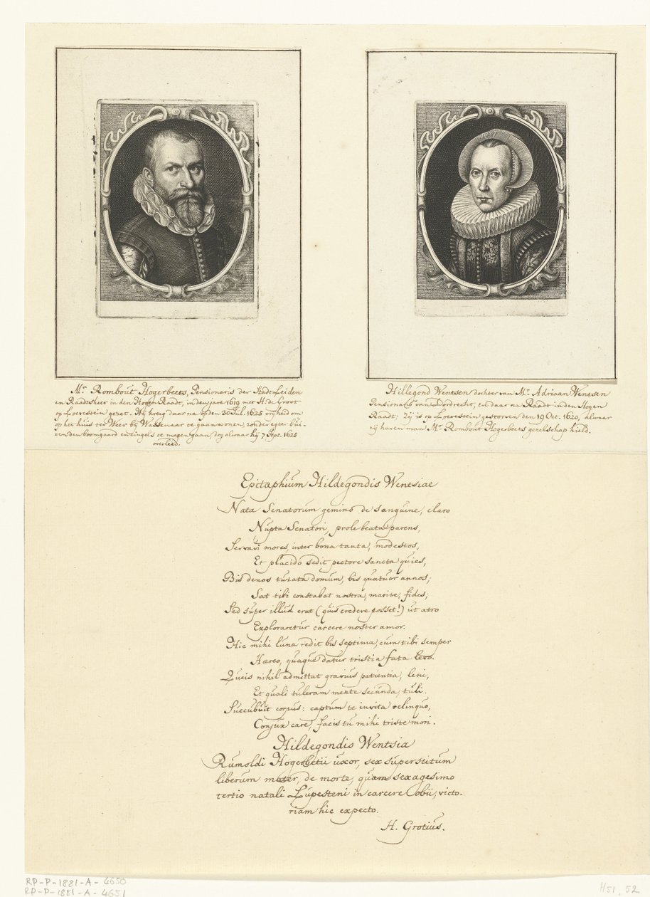 Porträt von Hillegonda Wentzen von Hendrik Bary