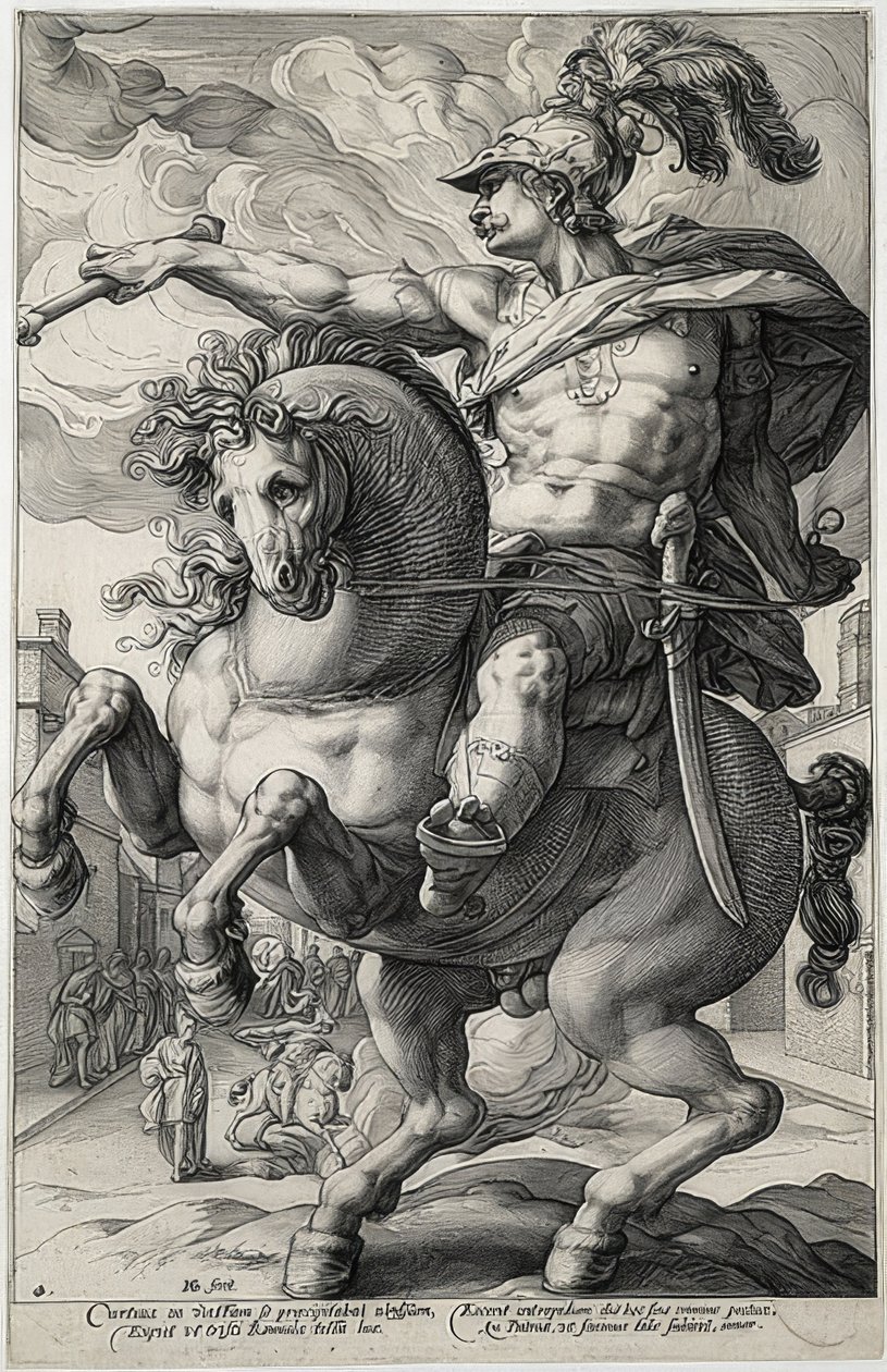 Marcus Curtius von Hendrik Goltzius