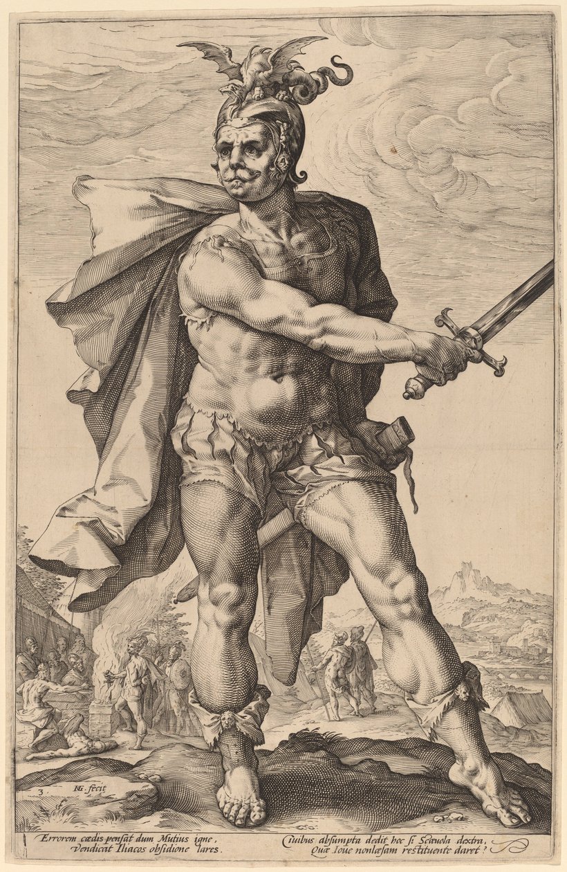 Mucius Scaevola von Hendrik Goltzius