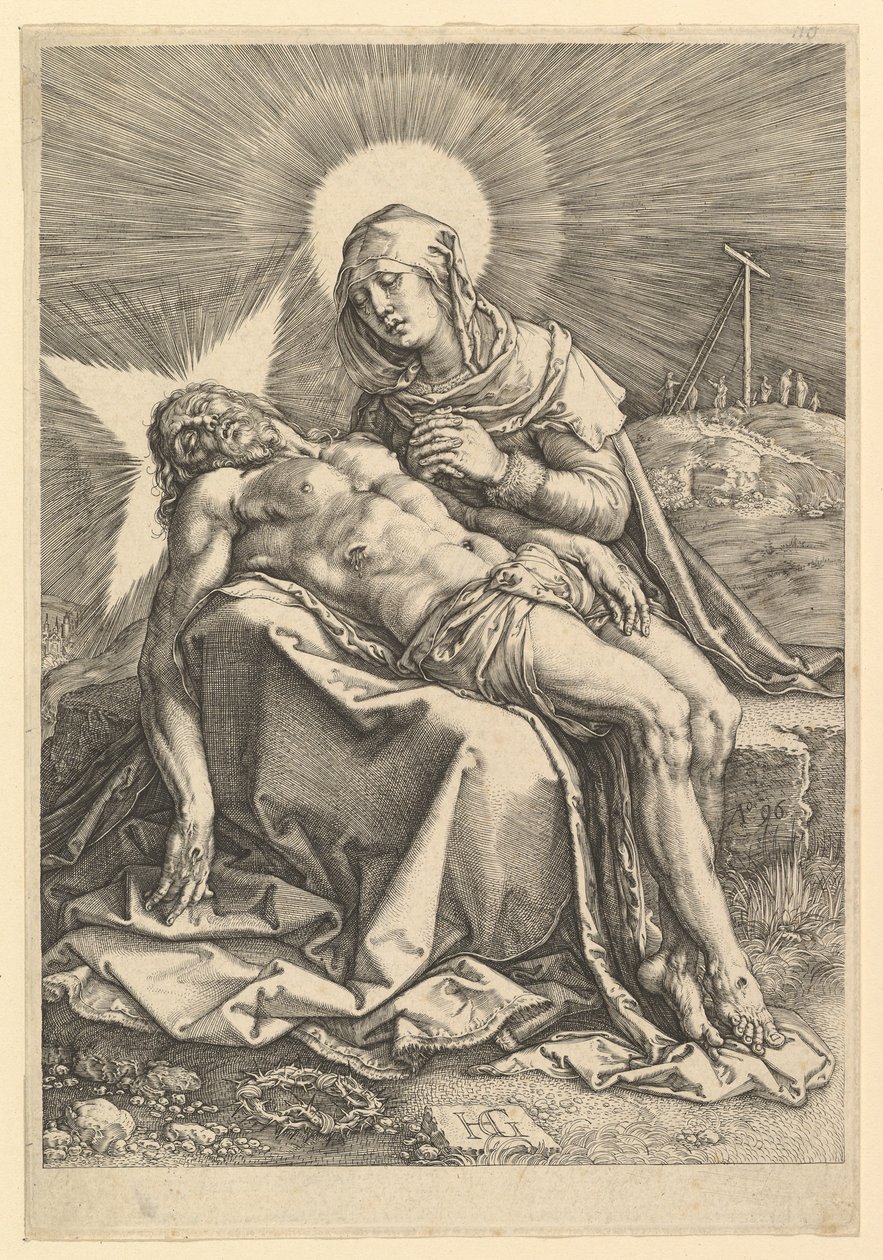 Pietà, 1596 von Hendrik Goltzius