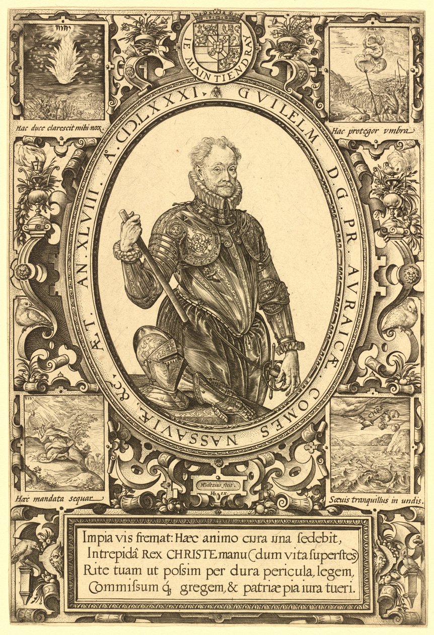 Wilhelm, Graf von Nassau, Prinz von Oranien von Hendrik Goltzius