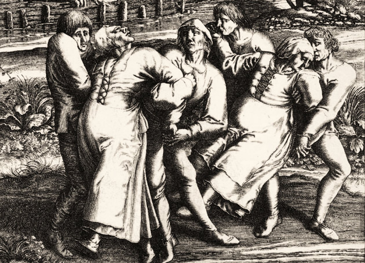 Tanzwut, Straßburg, Elsass, 1518 von Hendrik I Hondius