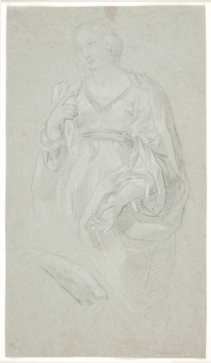 Stehende Frau. Knieansicht. Studie eines Arms von Hendrik Krock
