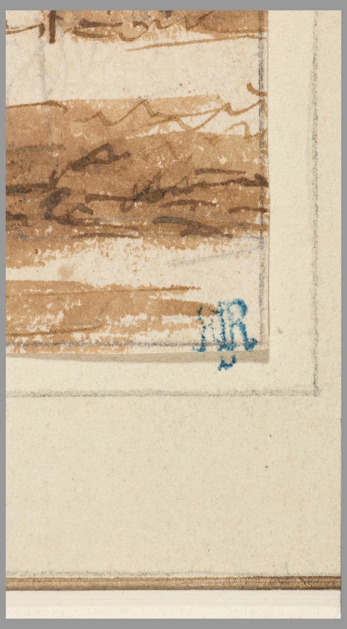 Zeichnung, Stadt an einem Kanal, 1750–70 von Hendrik Spilman