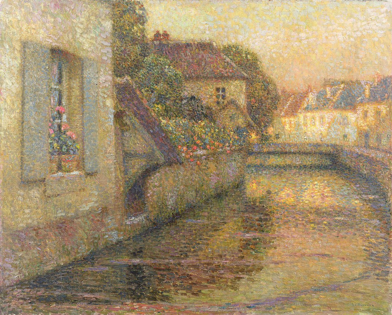 Die Brücke von Gisors von Henri Eugene Augustin Le Sidaner