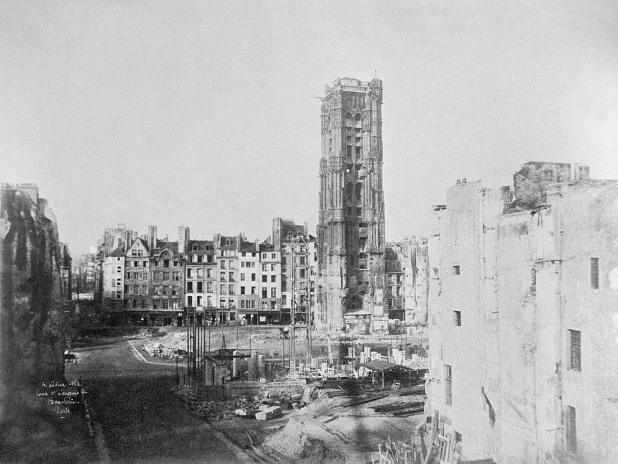 Tour Saint-Jacques la Boucherie (1508-22), Paris, 1853 von Henri Jean Louis Le Secq