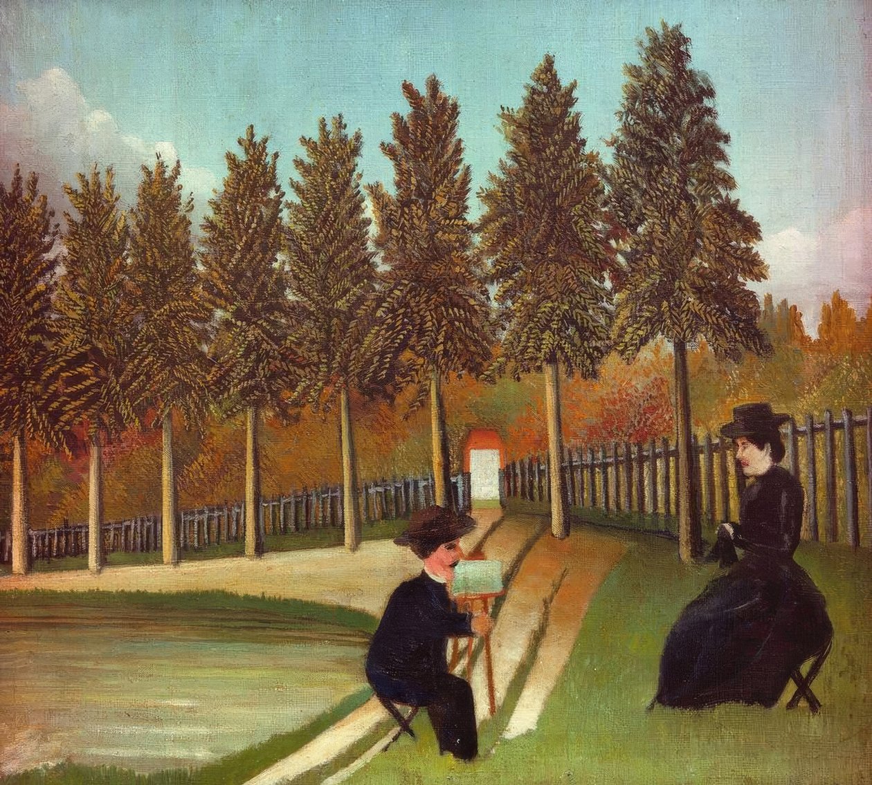 Der Maler und seine Frau von Henri Rousseau
