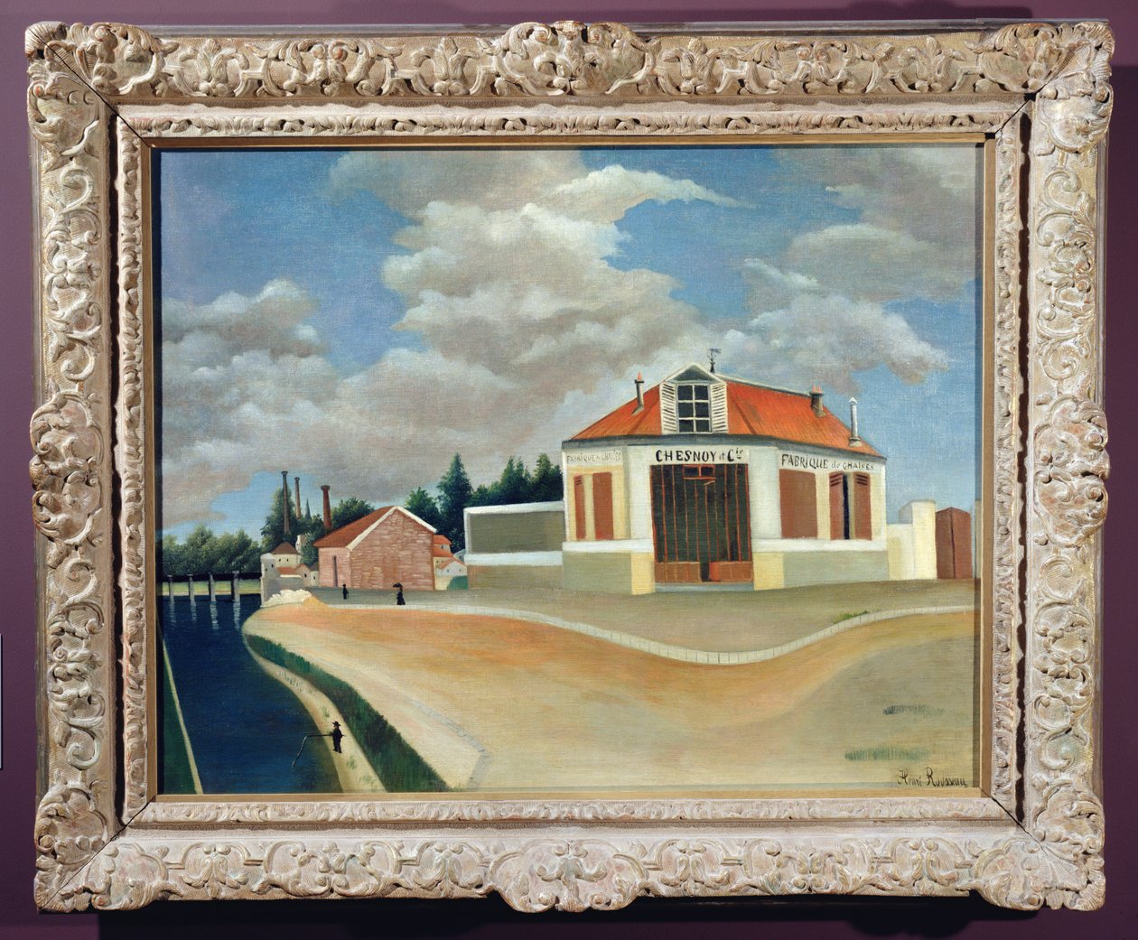 Die Stuhlfabrik in Alfortville, ca. 1897 von Henri Rousseau