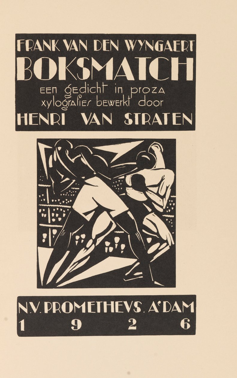 Boxkampf von Henri Van Straten