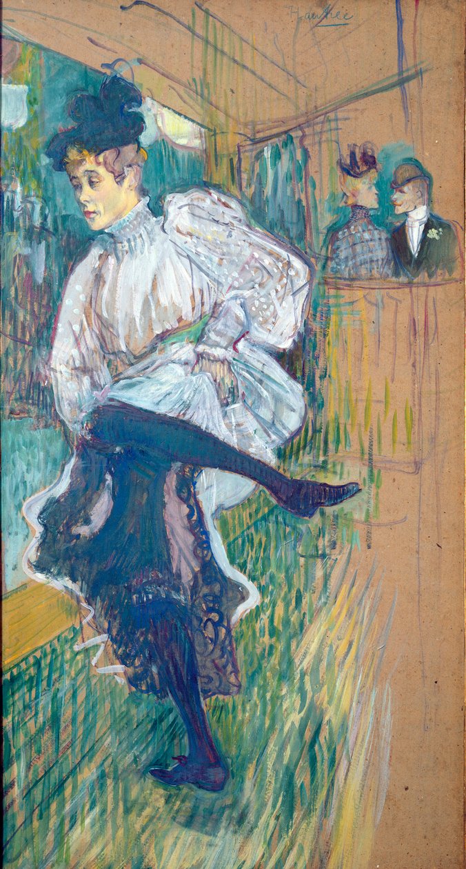 Jane Avril (1868-1943) tanzt, ca. 1892 von Henri de Toulouse Lautrec