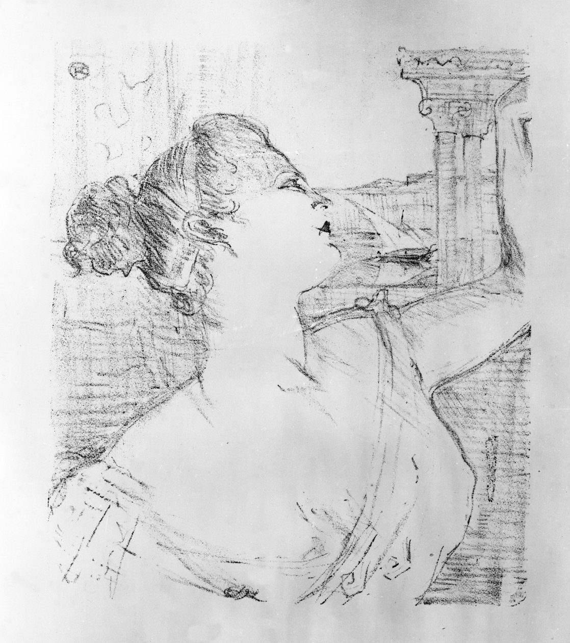 Sibyl Sanderson, 1898 von Henri de Toulouse Lautrec