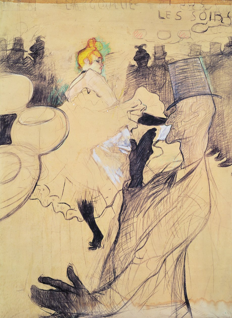 Das Moulin-Rouge, Die Goulue und Valentin, der Knochenlose von Henri de Toulouse Lautrec