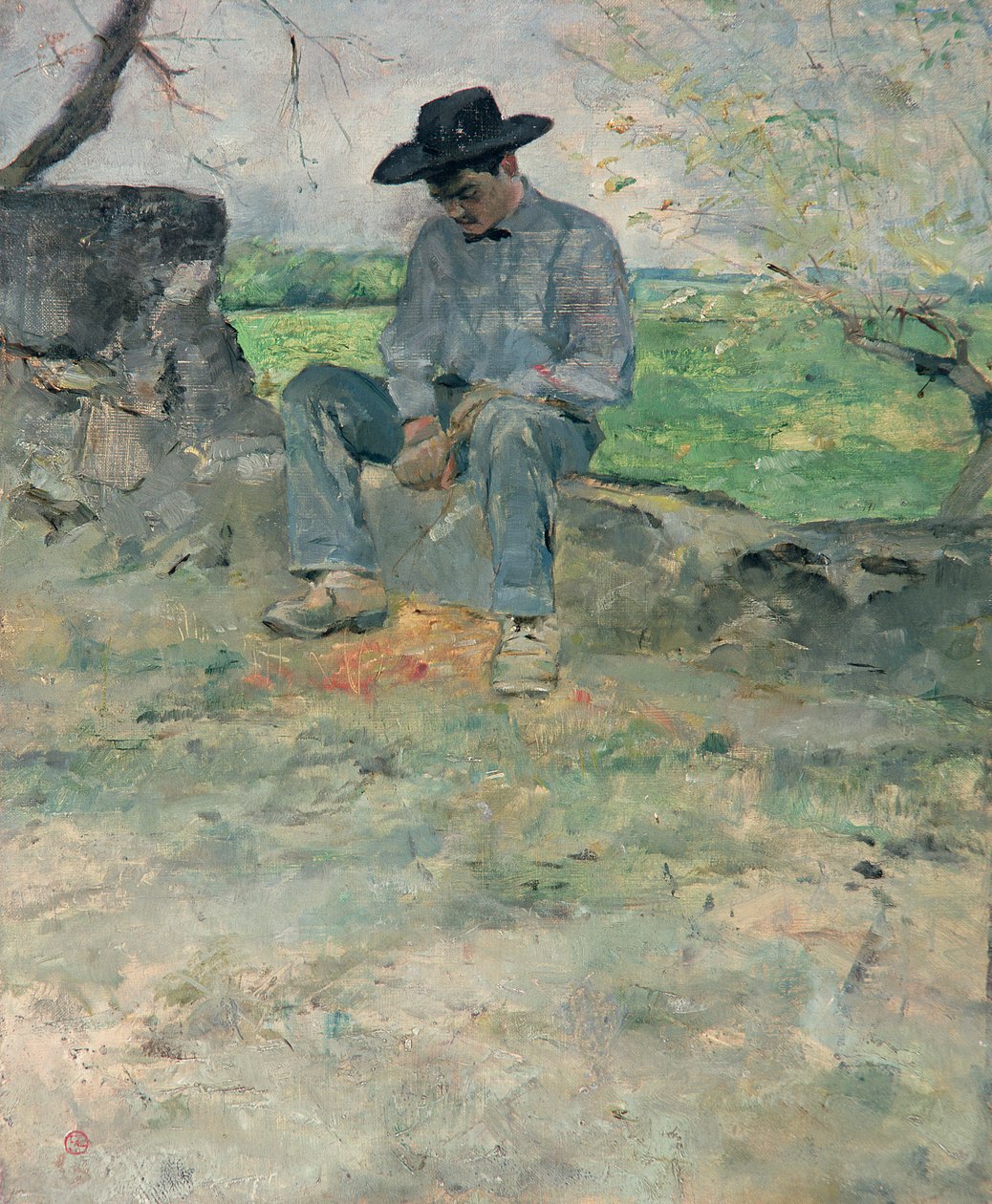 Junger Routy in Celeyran, 1882 von Henri de Toulouse Lautrec