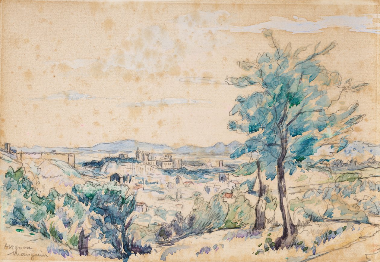 Der Papstpalast - Avignon von Henri Charles Manguin