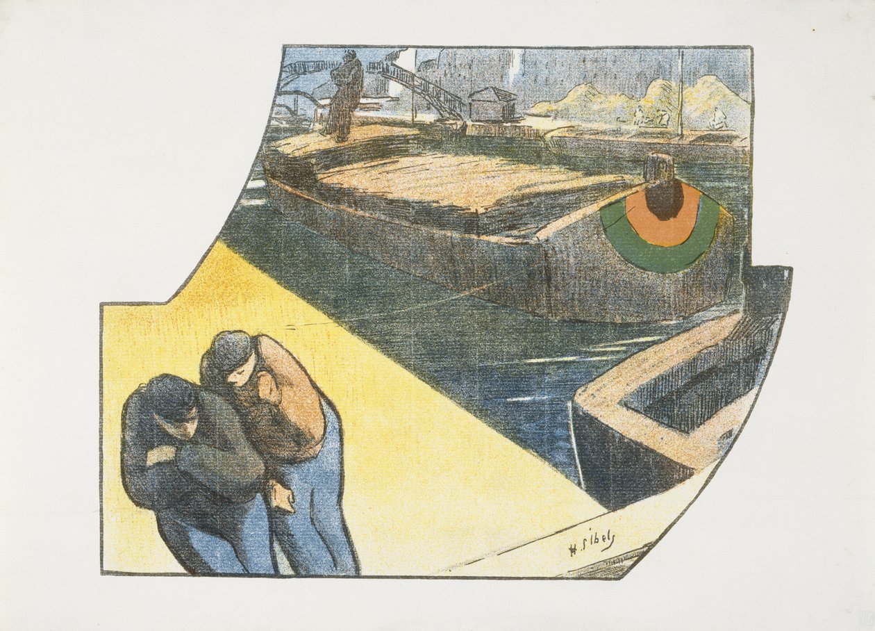 Programm für die Produktion von Boubouroche, Valet de Coeur im Théâtre Libre, 1893 von Henri Gabriel Ibels