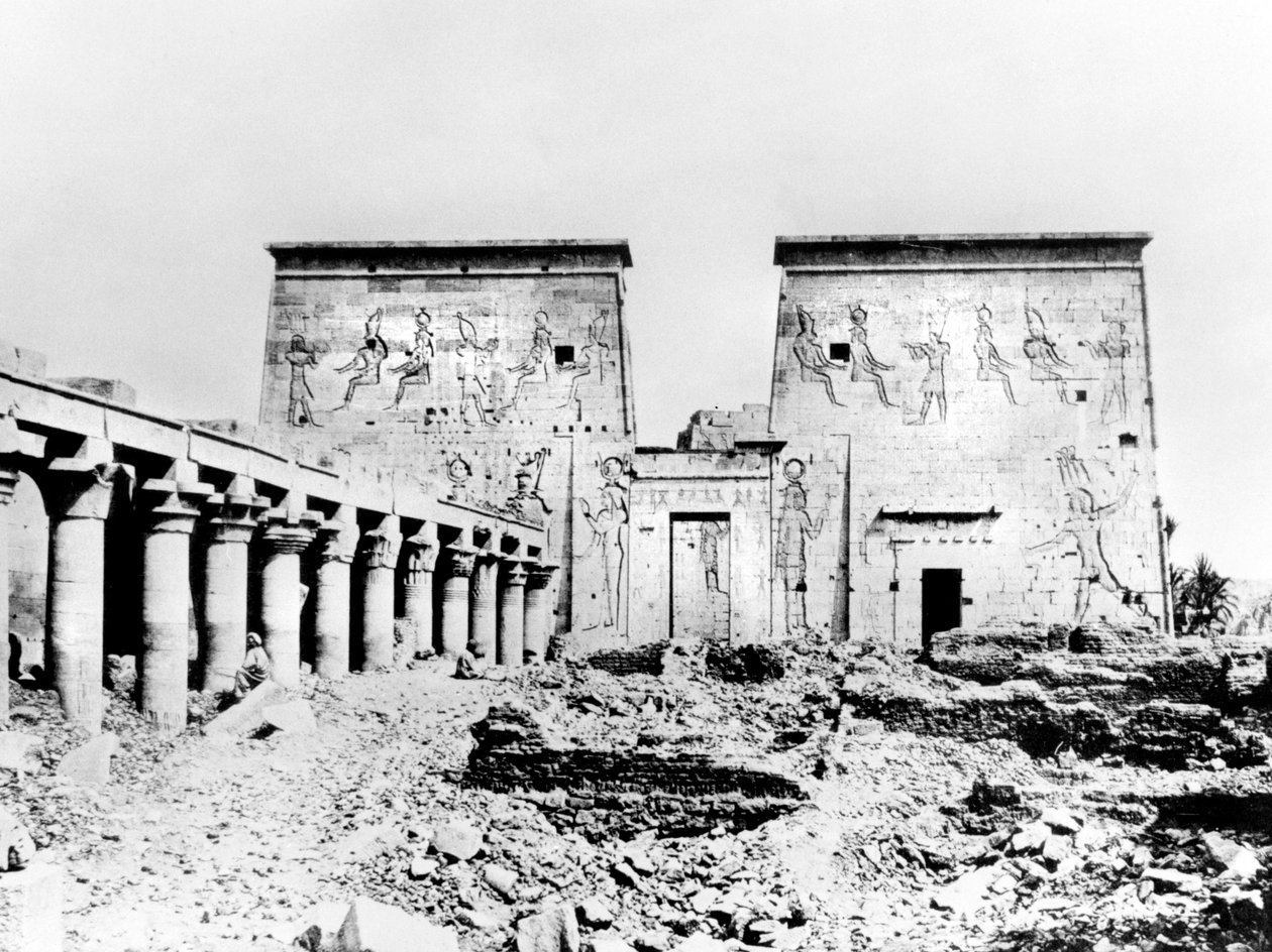 Tempel der Isis, Philae, Nubien, Ägypten, 1887 von Georges Henri Bechard