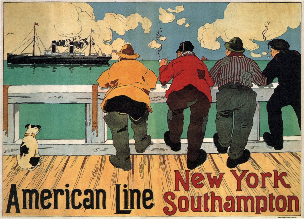 Amerikanische Linie, 1900 von Henri Cassiers