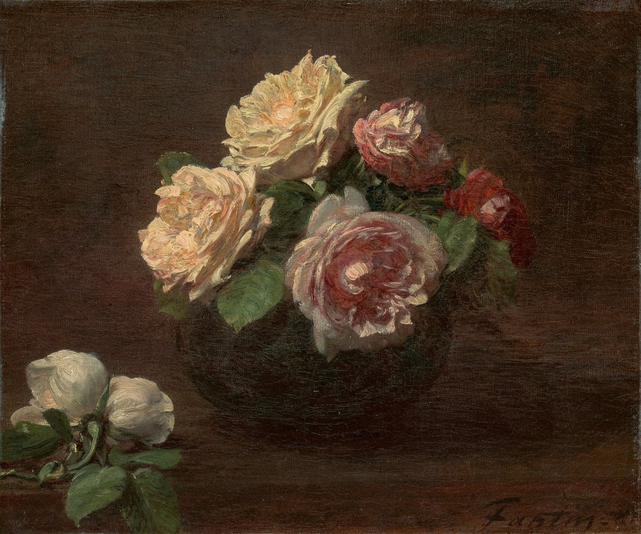 Rosen in einer Schale von Ignace Henri Jean Fantin Latour