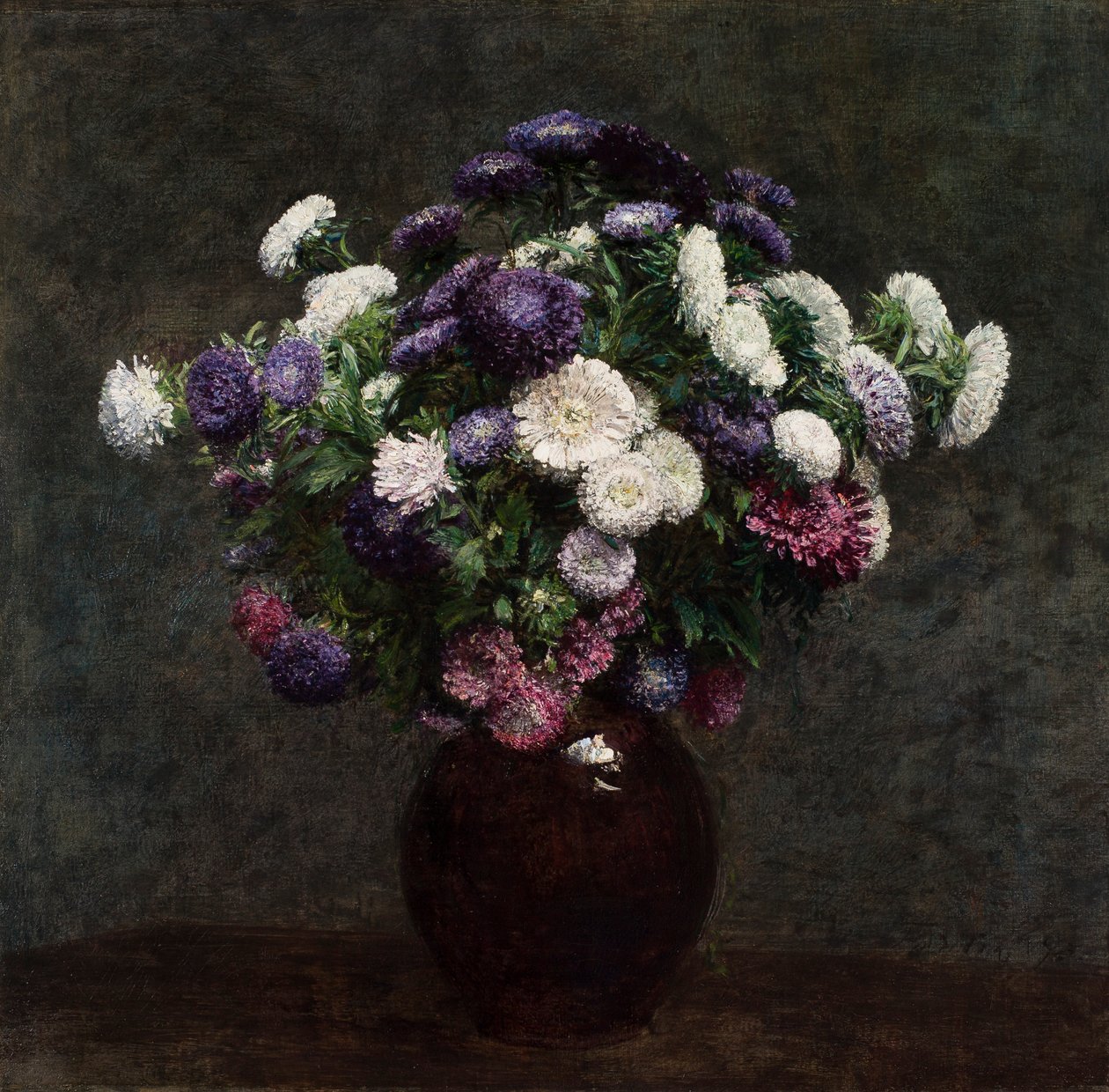 Astern in einer Vase von Ignace Henri Jean Fantin Latour