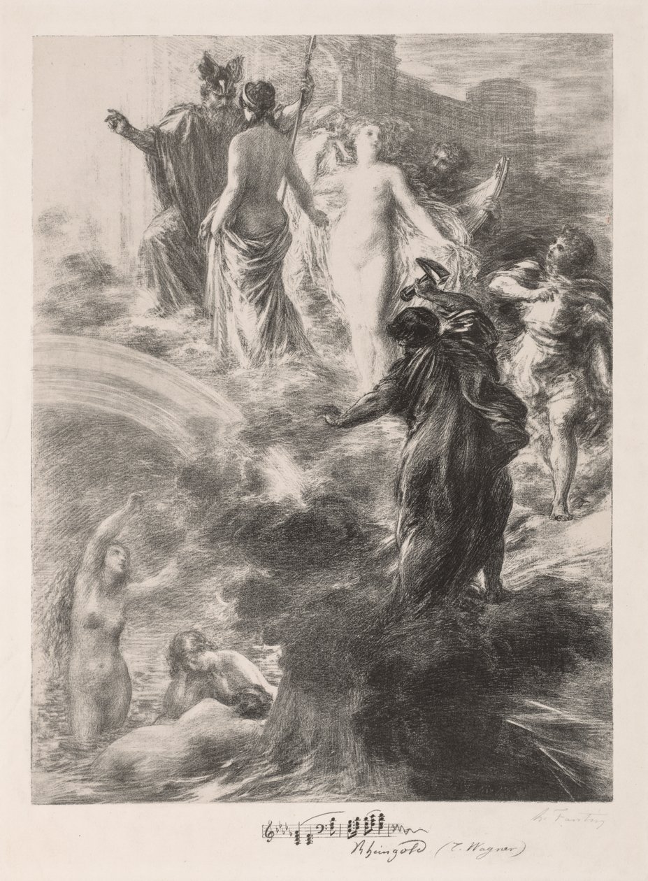 Finale des Rheingold, 1877 von Ignace Henri Jean Fantin Latour