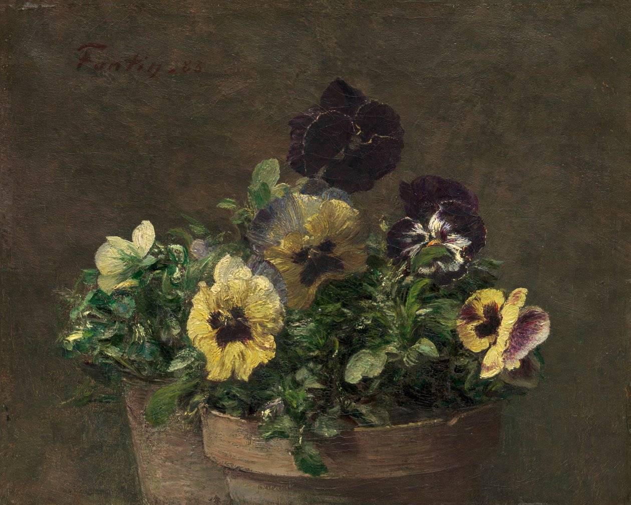 Topfveilchen, 1883 von Ignace Henri Jean Fantin Latour